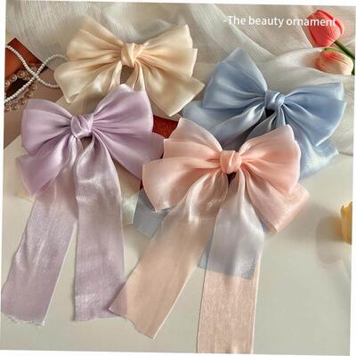 Red bow tie hairpin female Headband hair accessories clip