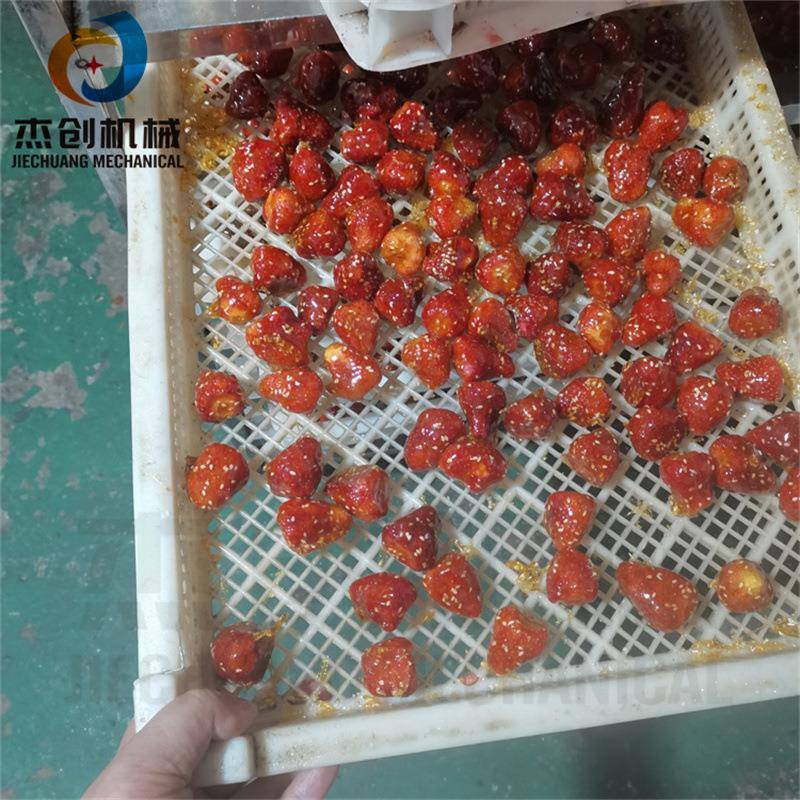 山西运城冻干山楂制作机器 冻干产品浸糖机 冰糖葫芦草莓脆裹糖机