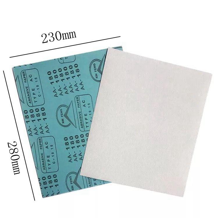 32020号沙纸400磨砂皮目打空研1801240600木工白干干磨砂纸砂