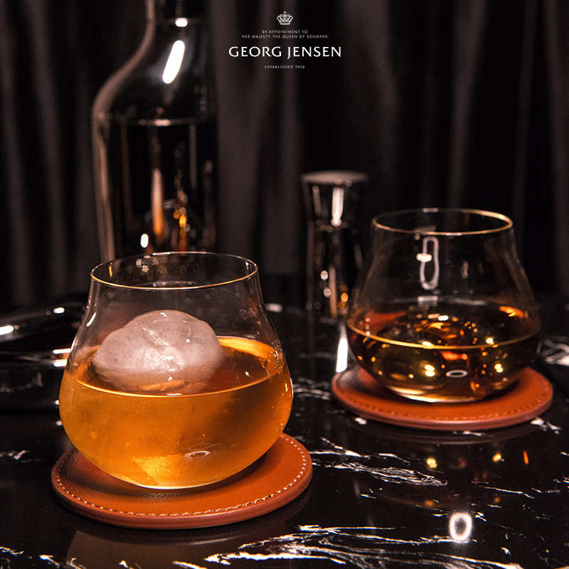 Georg Jensen乔治杰生北欧威士忌酒杯水晶玻璃啤酒杯果汁杯水杯子