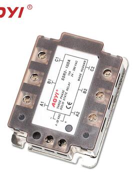 AOY相I奥仪三固继电器SSR3-D系列220v380v直10A流控制交流A继电态