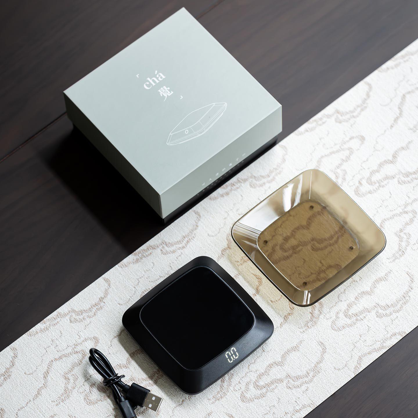 超薄迷你cha觉电子茶称咖啡称充电电子茶秤称茶叶咖啡豆茶具配件