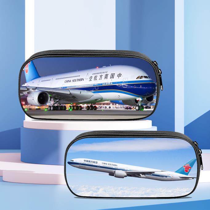 南方航空帅气笔袋飞机迷学生大容量铅笔收纳袋办公文具用品客机新