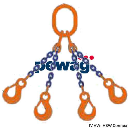 培瓦克（pewag） 链条吊索具 100级旋转吊环 四腿吊索具