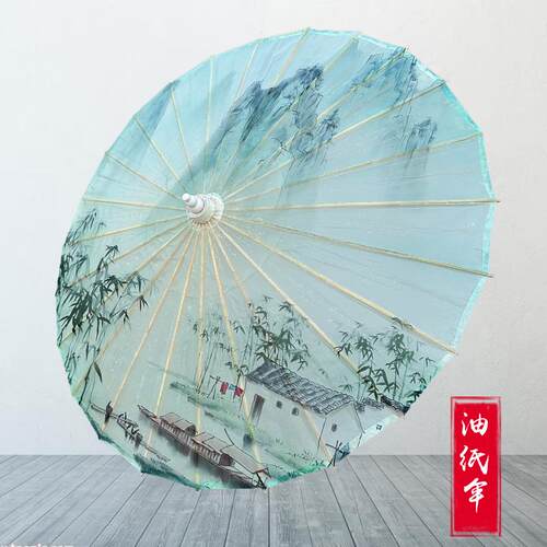 石鼓油纸伞防雨遮阳古风复古舞蹈伞汉服演出拍照装饰桐油伞吊顶