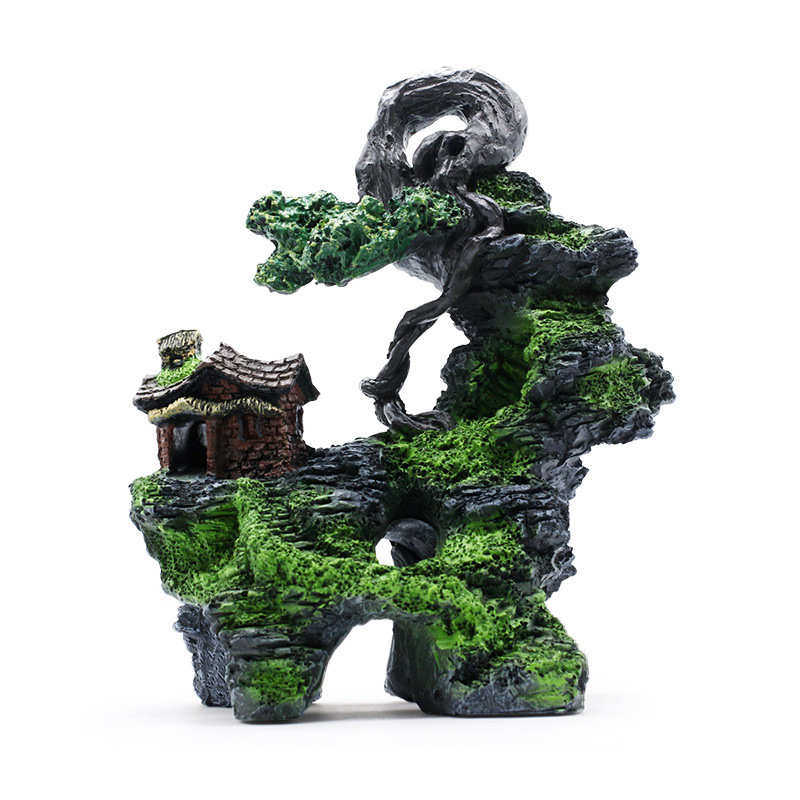 鱼缸装饰水族箱装饰造景石假山假水草水景套餐仿真石头茅亭高山,宠物/宠物食品及用品,造景/装饰,淘宝优惠券,粉丝福利购,淘宝优惠卷