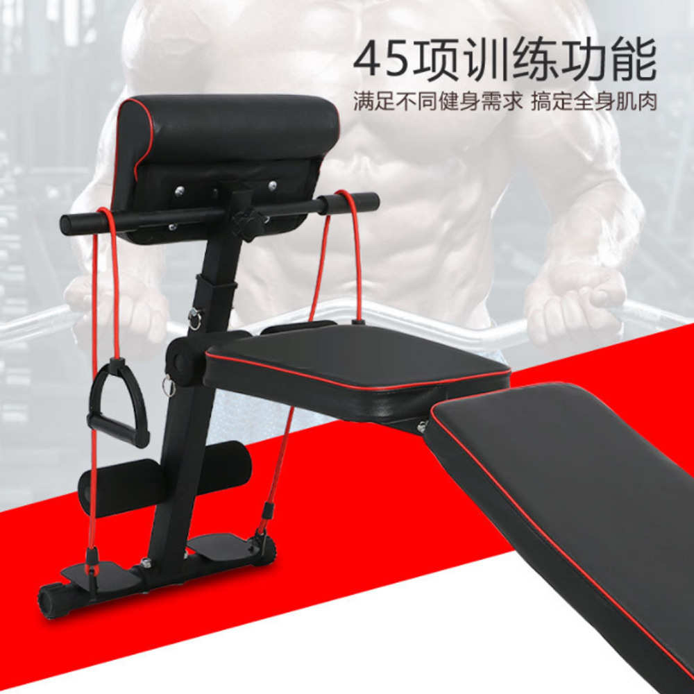 凳凳腹肌家用板健身器材卧仰卧起坐健身飞鸟椅多功能辅助哑铃推