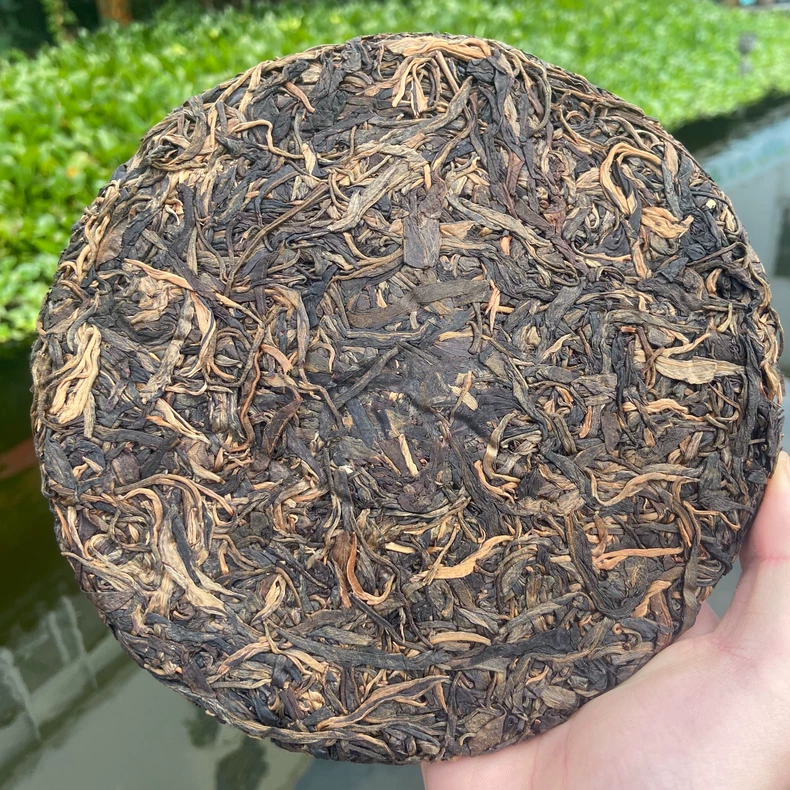 2006銷臺大益7542青餅猛海茶廠出品普洱生茶餅老茶陳茶茶葉一片 普洱茶 BUASHOP普洱老茶