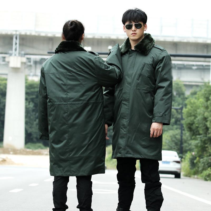 军棉大衣男墨绿大衣冬季加厚加长款可拆洗东北防寒380大衣