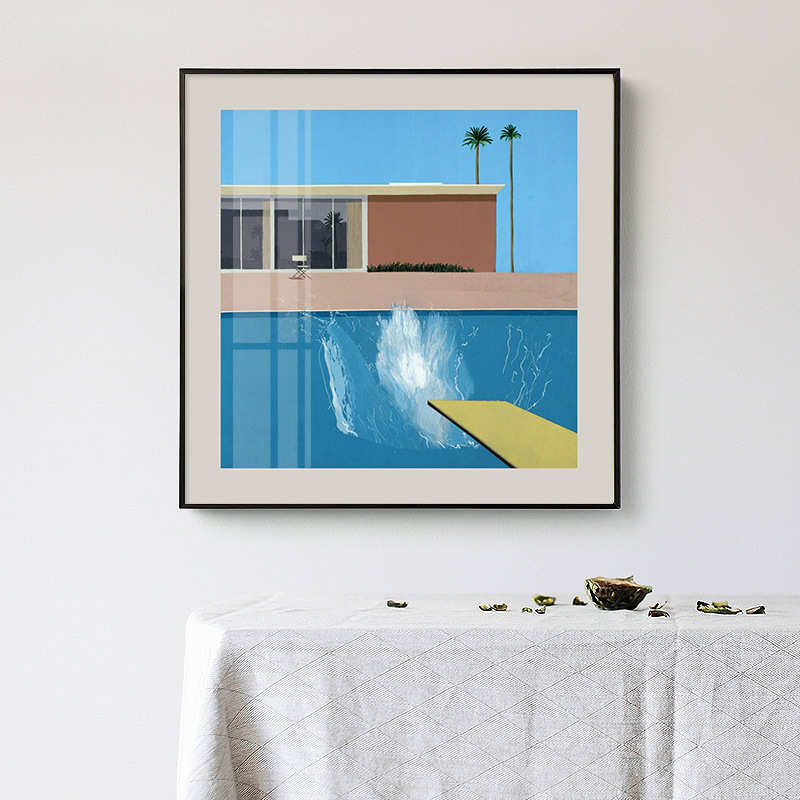 欧式抽象小众艺术装饰画复古客厅组合美式轻奢挂画玄关背景壁画