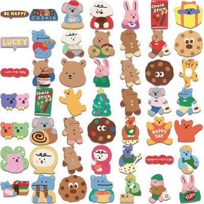 100pcs Cute Korean Bear Stickers Vinyl Waterproof Stickers f
