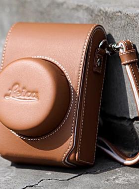 Leica徕卡D-LUX8相机全皮保护套 莱卡dlux7原装半套单肩皮包