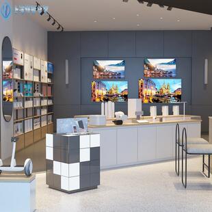 手机体验台展示桌米之专卖店收银中台靠墙小配件BY-体验柜家手机