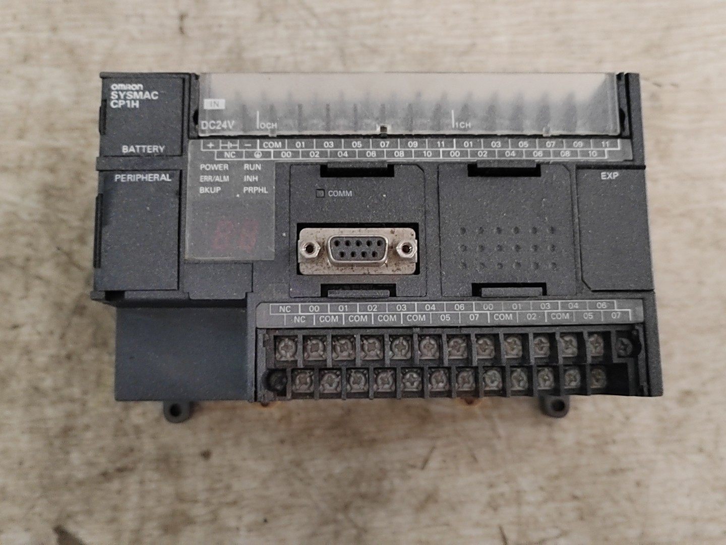 欧姆龙PLC，CP1H-X40DT-D，拆机，成色如图，功能