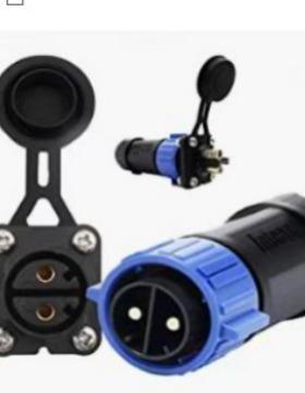 M25自锁2芯双螺丝锁线50A大电流方便快捷圆型方型防水等级IP67多