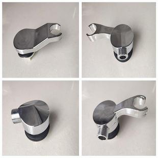 洗头床配件花洒喷头支架叉子固定座转换器底座4分明装ABS塑料电镀