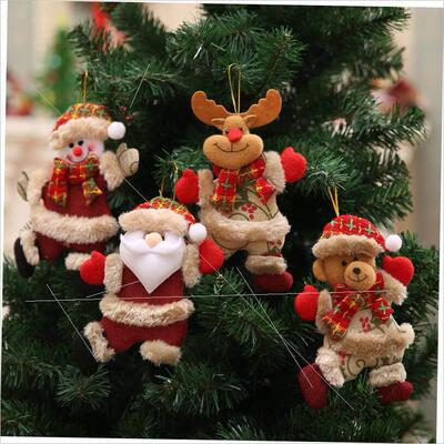Christmas tree accessories small snowman deer pendant挂件