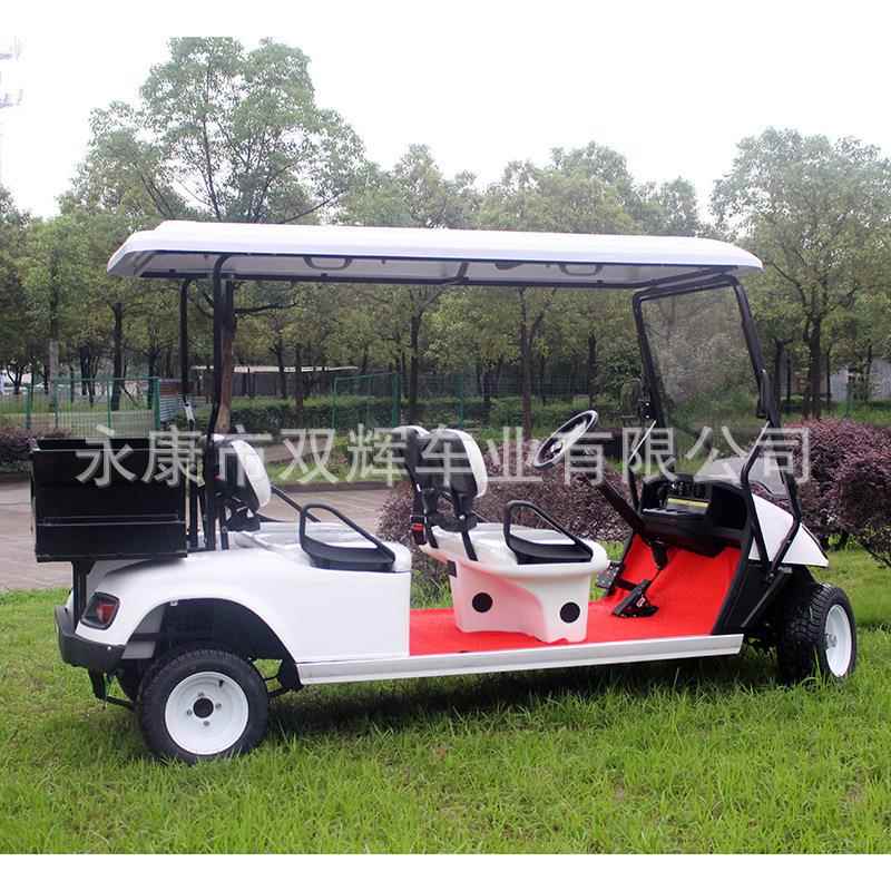 新能源电动四轮4座带货斗高尔夫观光车代步车看房车厂家定制价优