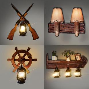 饰古过木 艺术创意卧室客厅装 美式 复工业407风LOT酒吧道F楼梯个性