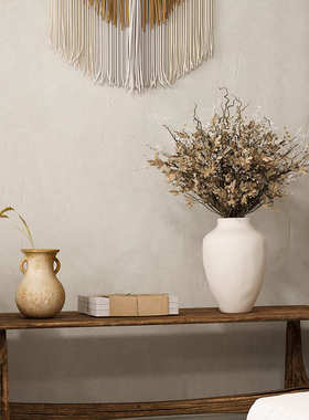 匠十三 侘寂风客厅装饰品电视柜开放格摆设原木色复古中古摆件