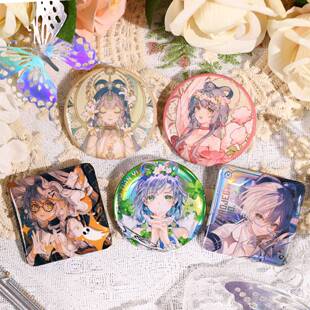 限购5/ 洛天依马口铁徽章沁心一夏/恋人/祭司/蜜糖甜心吧唧官谷