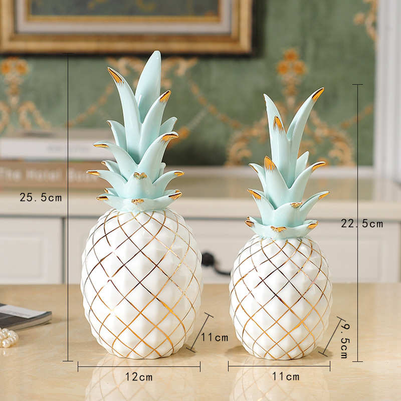 电视柜现代工艺品小摆件装饰品简约客厅酒柜家居饰品创意菠萝摆设