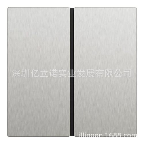 KNX境悦系列智能开关控制面板2键银色金属材质C2E616102_ST_C1