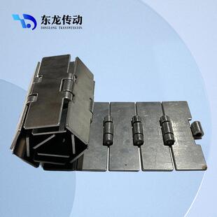 不锈钢链板812 k350单绞直行平顶链节距38.1mm金属304不锈钢输送