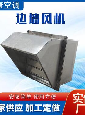 大风量低噪声排风机侧墙式边墙轴流风机WEXD-250D4-300EX边墙风机