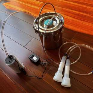 电动挤奶器牛羊用抽奶机家用不锈钢大容量 5升7升便携式