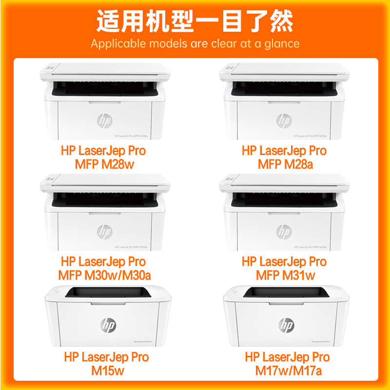 适用惠普M30w硒鼓M28a/w M17w M31w M30a墨盒Laserjet Pro MFP M1
