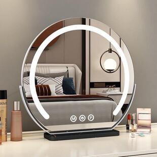 led智能化妆镜带灯台式桌面大号2026新款梳妆台一体轻奢高级镜子