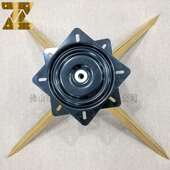 家不锈钢旋LFD090转单位座底五金配件人北欧轻奢具钛金色沙发脚支