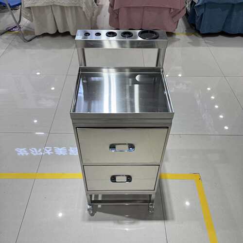 理发店不锈钢工具推车美发店工具柜发廊专用多功能置物架剪发柜子