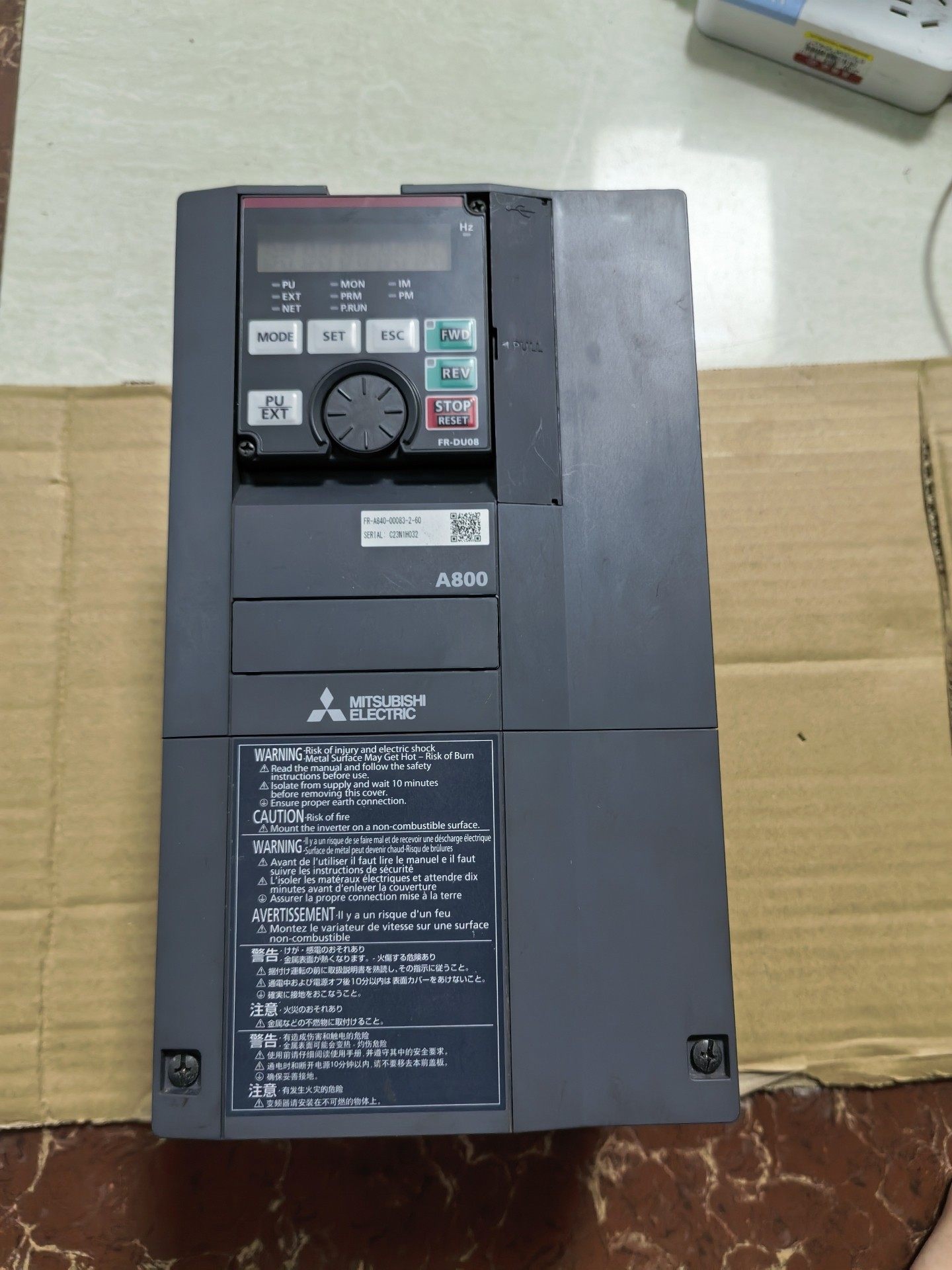 三菱变频器FR-A840-00083-2-60，设备拆机，外