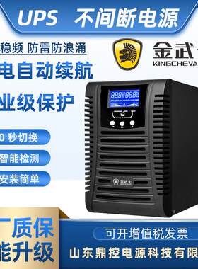 金武士GT6KS华葆UPS不间断电源6KVA4800W频在线式外接蓄电池
