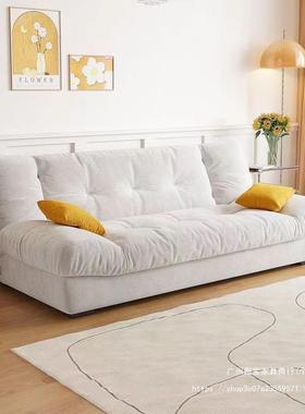 云户朵两用可折简叠沙发多功能沙发床客厅UVG小现型代约奶油风网