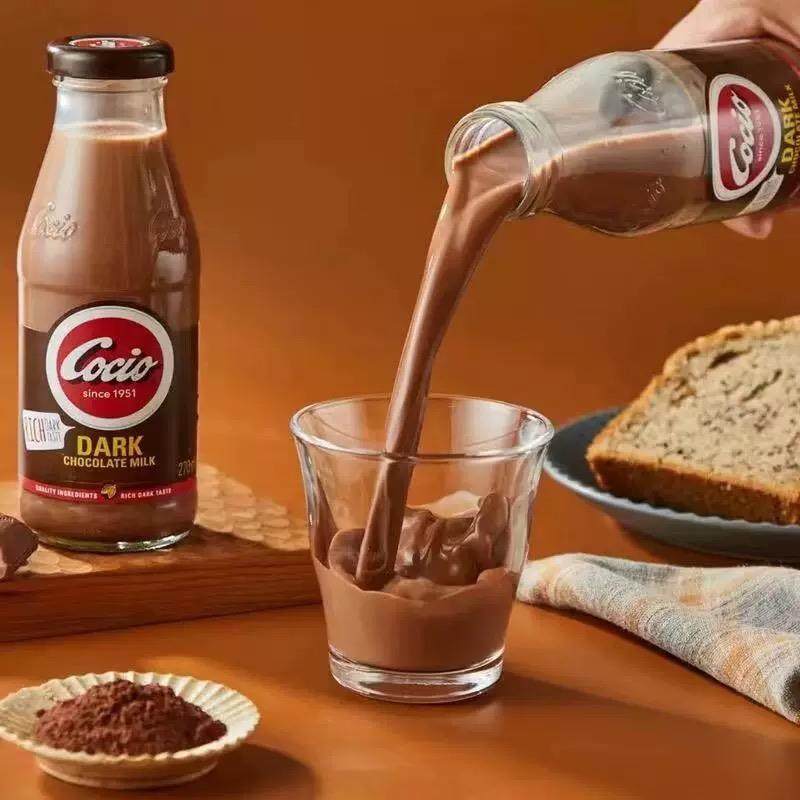 cocio可酷优醇黑巧克力风味牛奶270ml*2瓶含奶饮料 丹麦进口