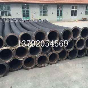 大口径耐磨吸泥喷砂钢丝胶管 永利制造200-600mm法兰胶管