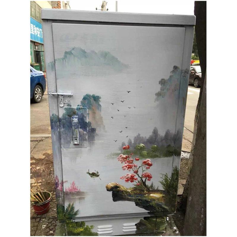 壁画箱大型纯电表美丽乡村宣传油画系列油画学校手绘