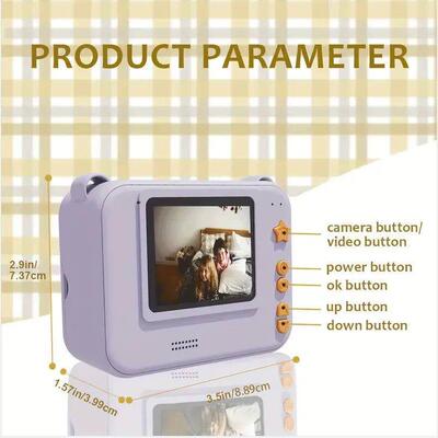 Digital Children Camera For Photography Mini Printer Portabl