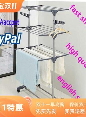 clothes drying rack folding garment dryer hanger 多层晾衣架