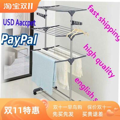 clothes drying rack folding garment dryer hanger 多层晾衣架