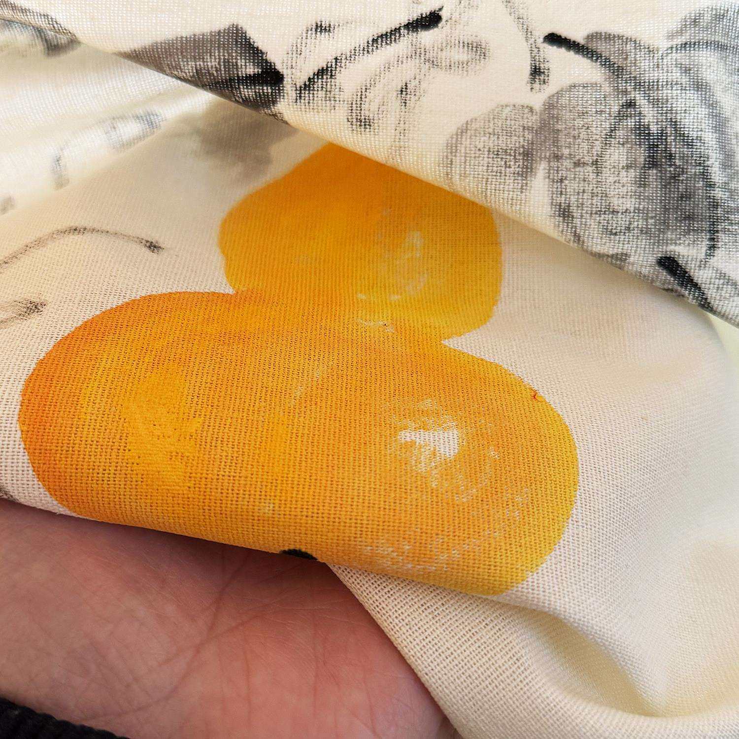 手绘门福禄帘子ffff棉麻帘半帘茶室装饰帘遮丑布帘新中隔式小免打