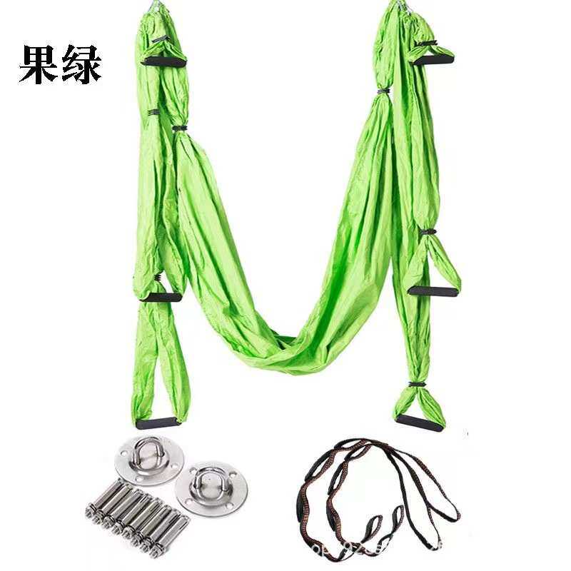 瑜伽馆供应弹力吊床厂家用瑜伽吊床空中倒立瑜珈吊床健身无把手6