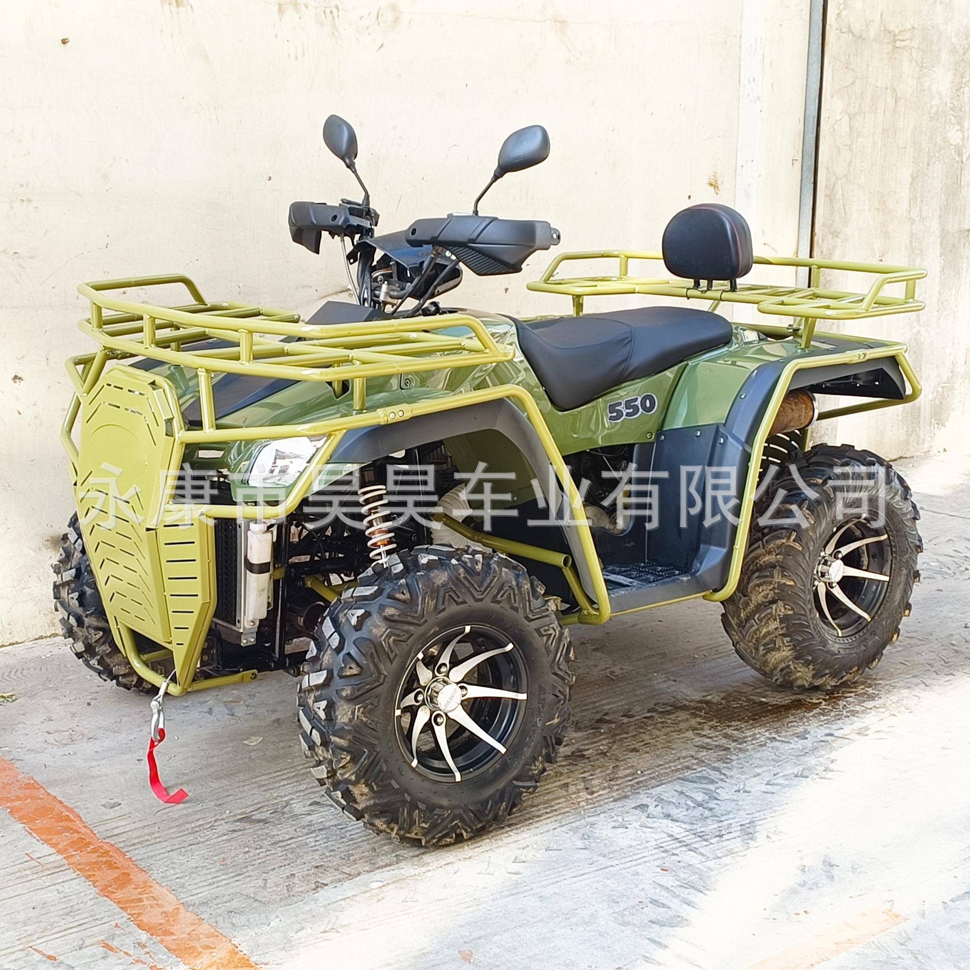 2024新款500CC四驱沙滩车全地形车ATV四轮摩托车四驱越野车