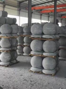 花岗岩路石球球圆柱广场石柱子抛光IZC大障子理石材防撞拦车石墩