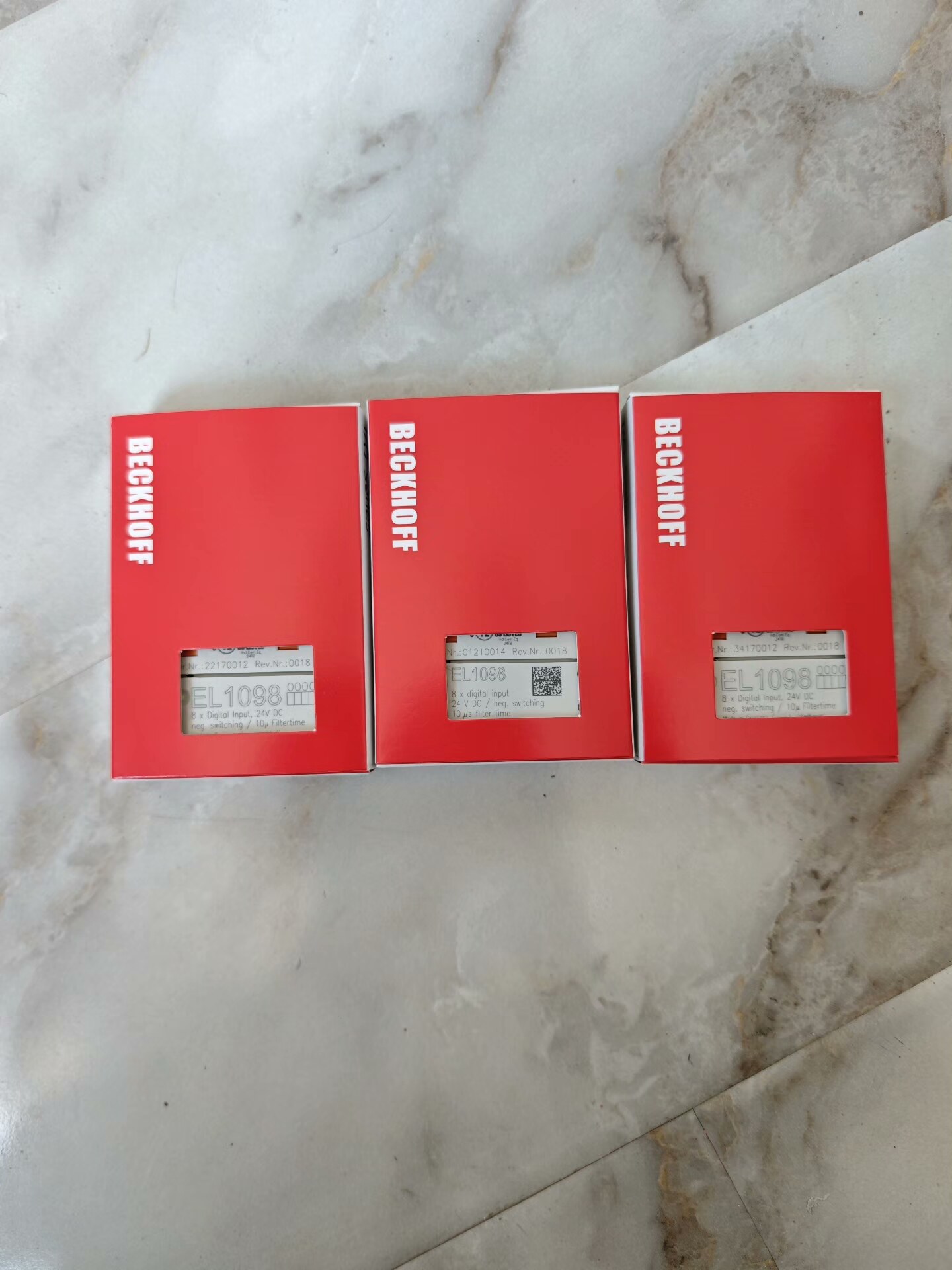 倍福原装EL1098，带码的150不带码100，打包300