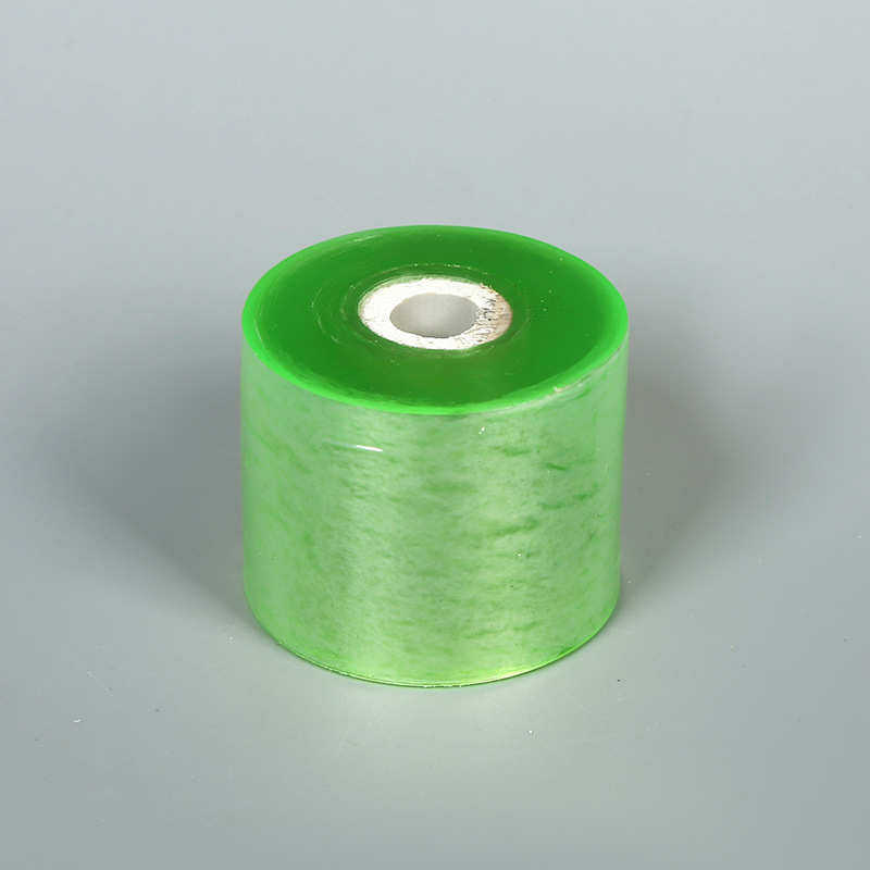 pvc缠绕膜小卷门窗线盒薄膜商用包装膜自粘透明拉伸绿色缠绕膜