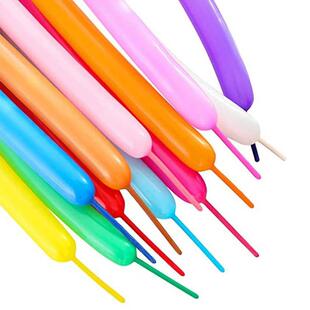 Strip Spiral Style 100pcs Latex Long Color Gathering Balloon